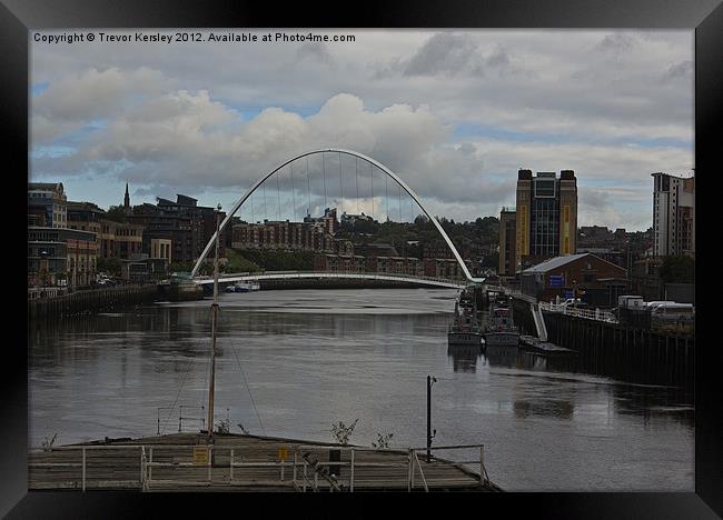 The River Tyne Framed Print by Trevor Kersley RIP