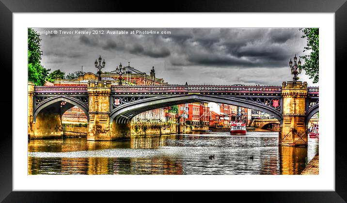 River Ouse York Framed Mounted Print by Trevor Kersley RIP