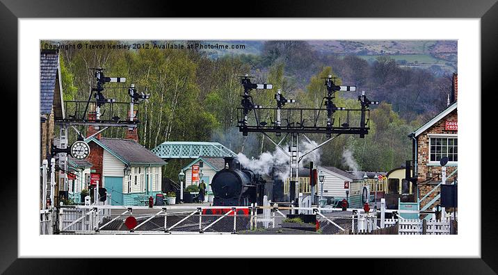 Grosmont Station Framed Mounted Print by Trevor Kersley RIP