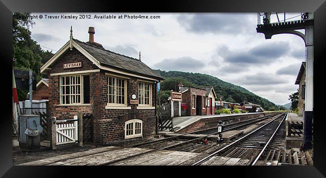 Levisham Railway Station Framed Print by Trevor Kersley RIP