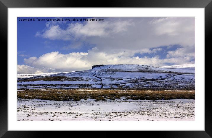 The Dales in Winter Framed Mounted Print by Trevor Kersley RIP