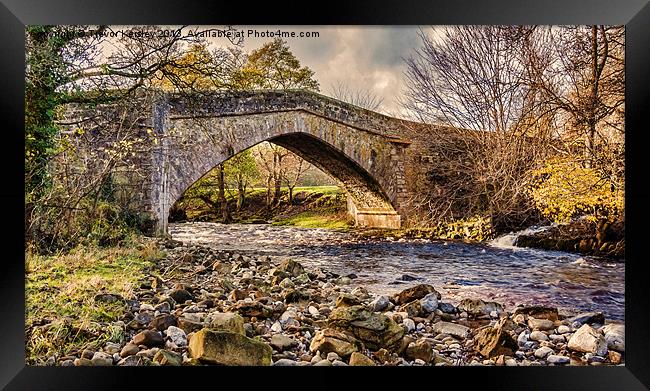 Packhorse Bridge Coverdale Framed Print by Trevor Kersley RIP
