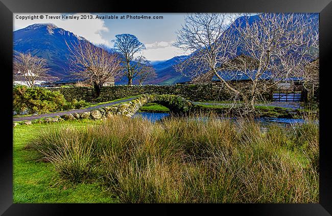 Packhorse Bridge - Wasdale Head Framed Print by Trevor Kersley RIP