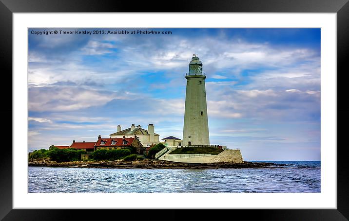 The Lighthouse Framed Mounted Print by Trevor Kersley RIP