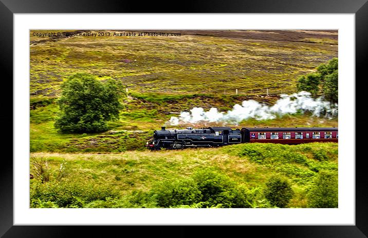 Traveling Through The Moors Framed Mounted Print by Trevor Kersley RIP