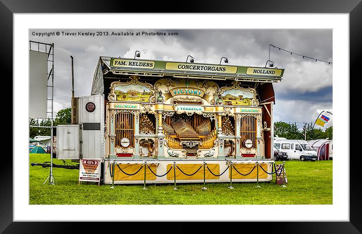 ConcertOrgan Pickering Steam Rally Framed Mounted Print by Trevor Kersley RIP