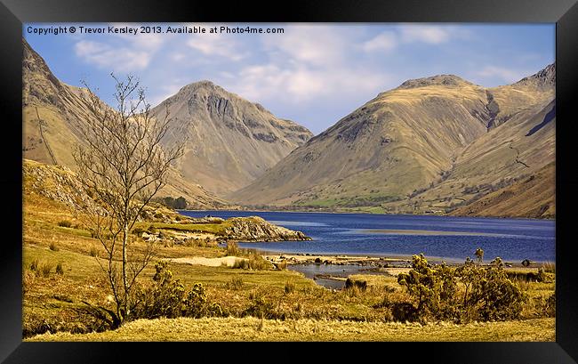 WastWater Lake District Framed Print by Trevor Kersley RIP