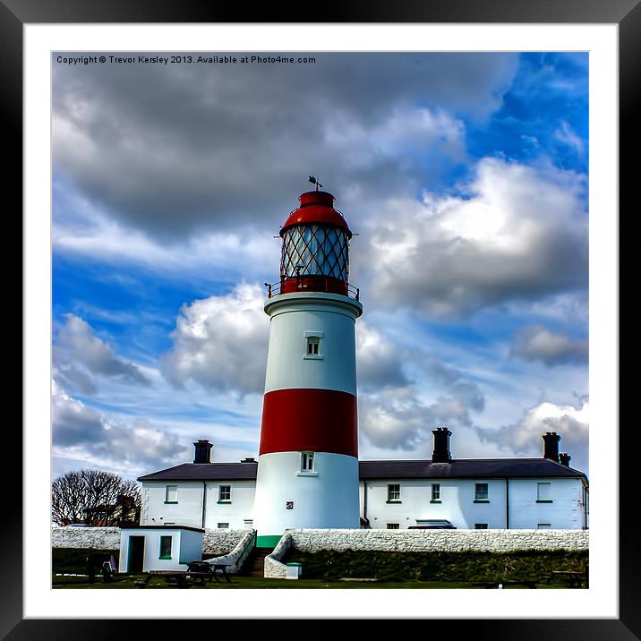 The Lighthouse Framed Mounted Print by Trevor Kersley RIP