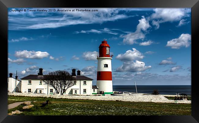 The Lighthouse Framed Print by Trevor Kersley RIP