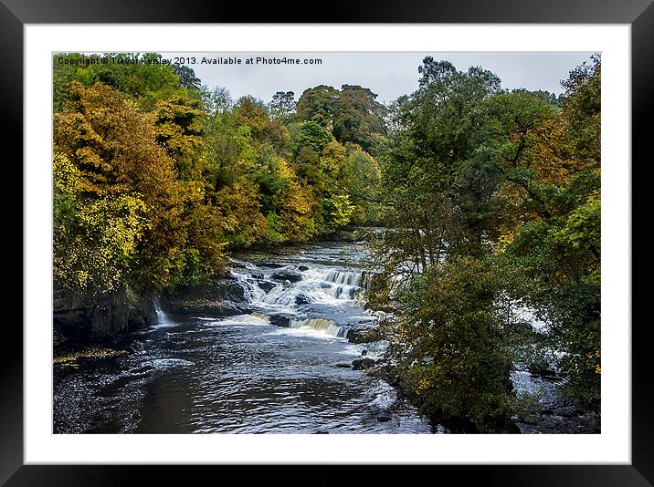 River Ure at Aysgarth Framed Mounted Print by Trevor Kersley RIP