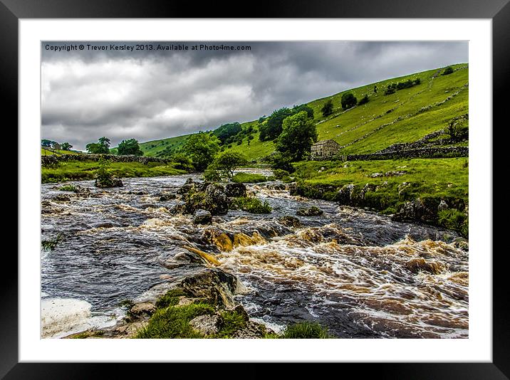 River Wharfe Yorks Dales Framed Mounted Print by Trevor Kersley RIP