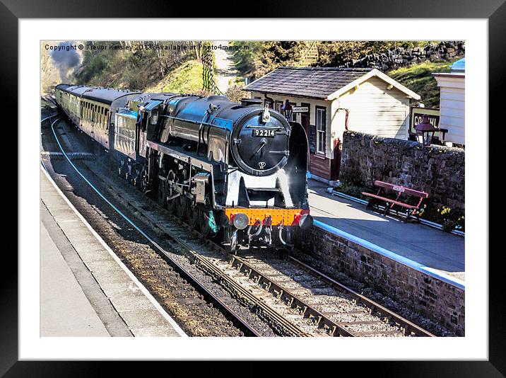 Goathland Railway Station Framed Mounted Print by Trevor Kersley RIP