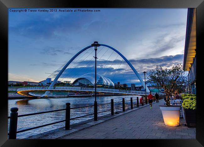 Evening on the Quayside Framed Print by Trevor Kersley RIP