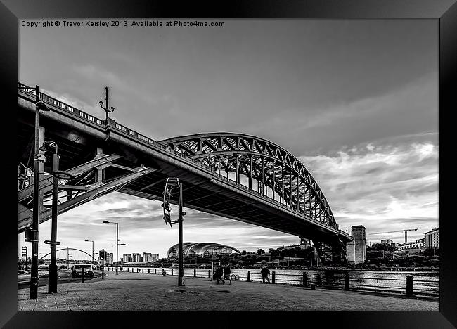 The Tyne Bridge Framed Print by Trevor Kersley RIP