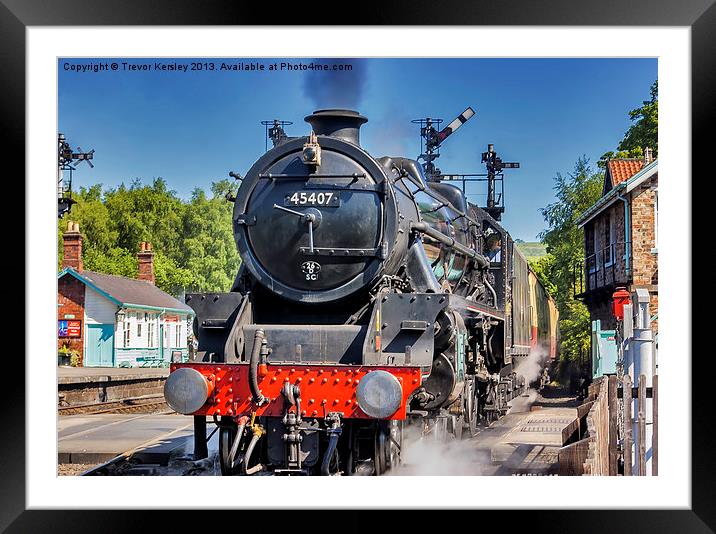 The Age of Steam Framed Mounted Print by Trevor Kersley RIP