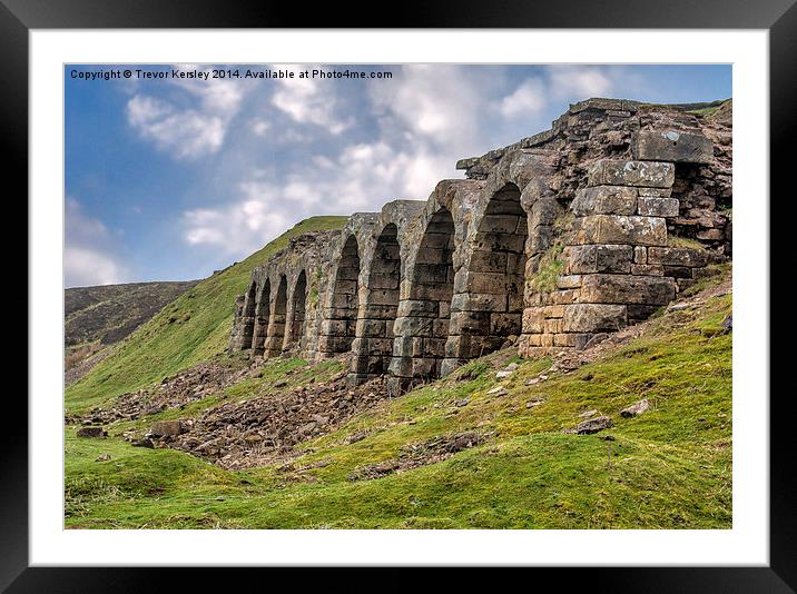 Old Kilns Rosedale Framed Mounted Print by Trevor Kersley RIP