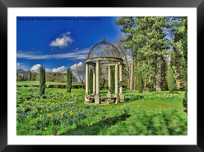 Spring in the Arboretum Framed Mounted Print by Trevor Kersley RIP