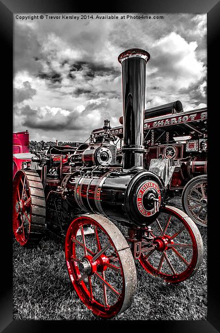 Foster Traction Engine Framed Print by Trevor Kersley RIP