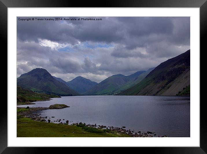 Wastwater Lake District Framed Mounted Print by Trevor Kersley RIP
