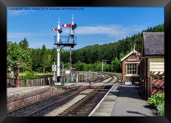 Levisham Station Framed Print by Trevor Kersley RIP