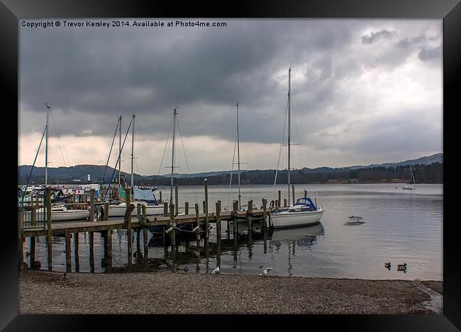 At The Jetty Framed Print by Trevor Kersley RIP