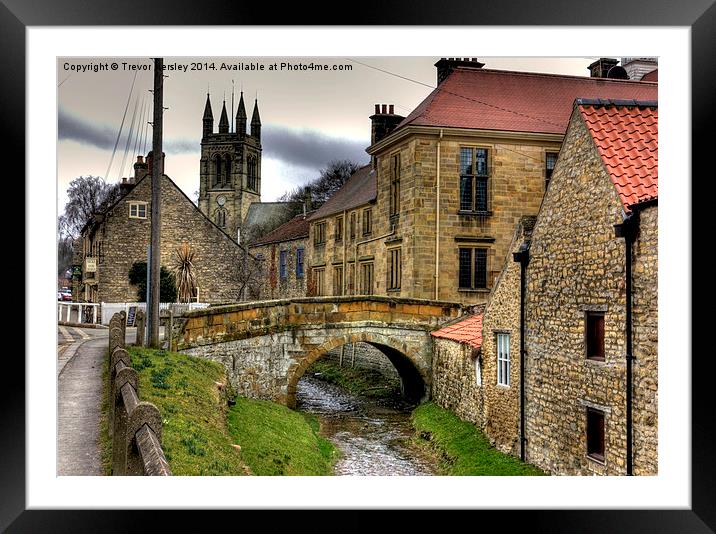 Helmsley Bridge Framed Mounted Print by Trevor Kersley RIP