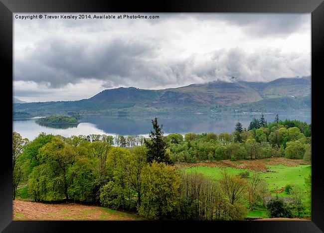 Derwentwater Lake District Framed Print by Trevor Kersley RIP