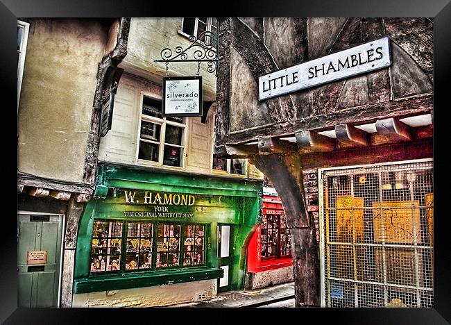 Little Shambles ~ York Framed Print by Trevor Kersley RIP