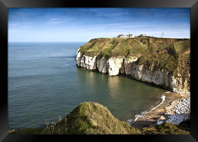 Thornwick Bay Framed Print by Trevor Kersley RIP