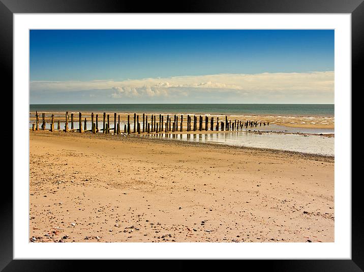 Along the Beach Framed Mounted Print by Trevor Kersley RIP