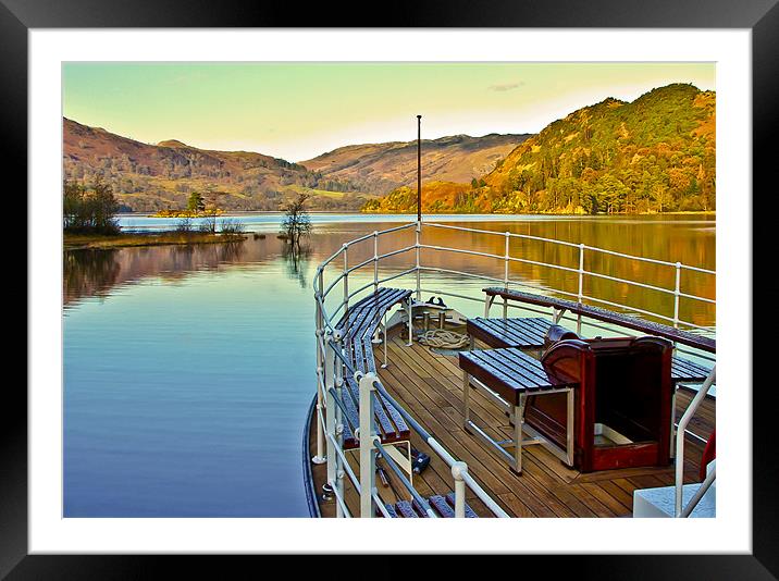 I am Sailing - Ullswater Framed Mounted Print by Trevor Kersley RIP