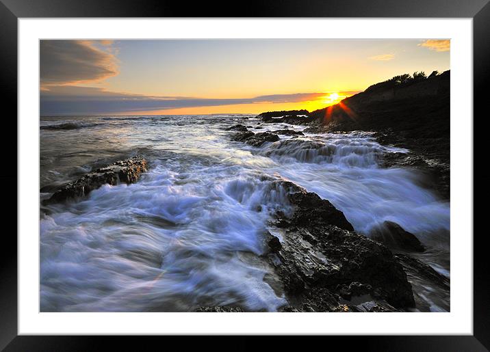 Sunset, Croyde bay Framed Mounted Print by Jason Connolly