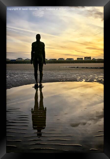 Another Place, Crosby beach. Framed Print by Jason Connolly