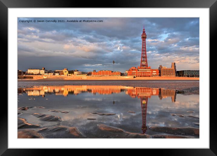 Tower Reflections, Blackpool Framed Mounted Print by Jason Connolly