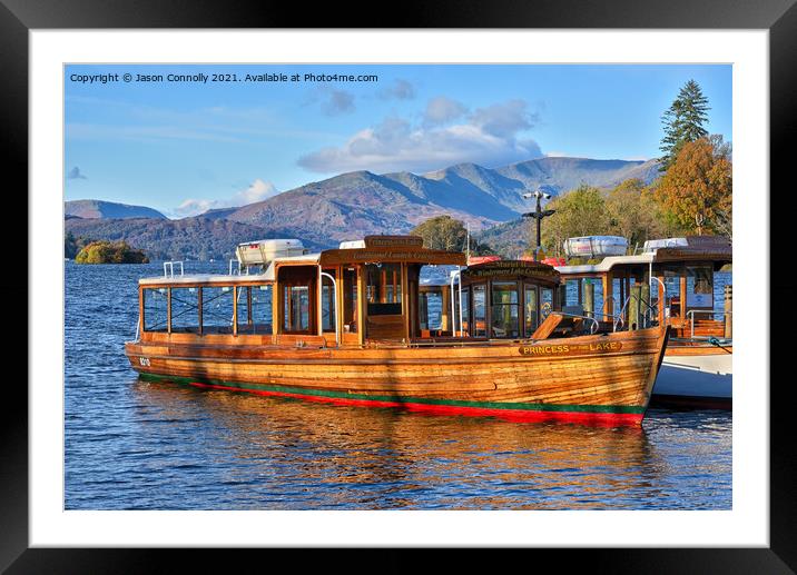 Princess Of The Lake, Windermere. Framed Mounted Print by Jason Connolly
