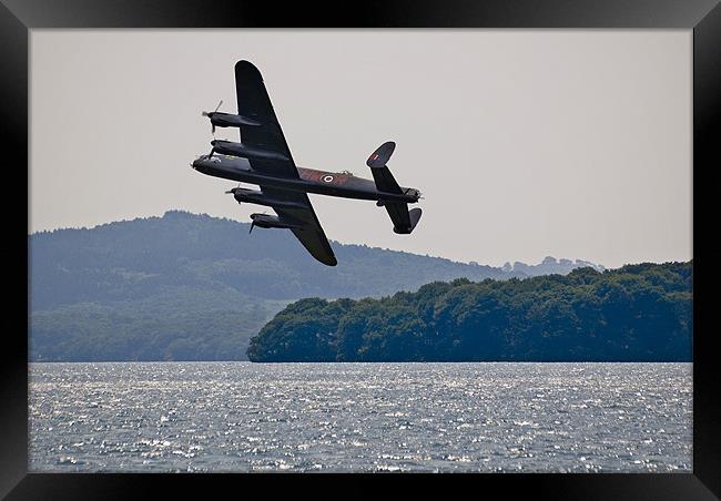 Lancaster Over Windermere Framed Print by Jason Connolly