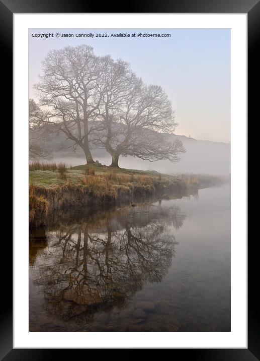 Elterwater Reflections Framed Mounted Print by Jason Connolly