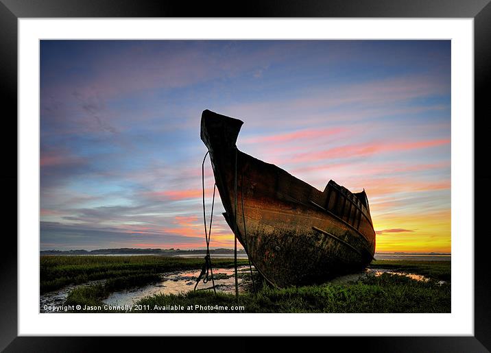 Sunrise At Fleetwood marsh Framed Mounted Print by Jason Connolly