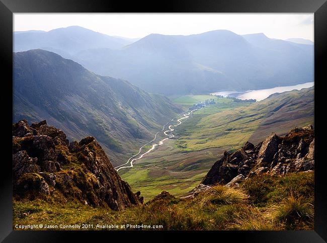 Buttermere As Seen From Dale Head Framed Print by Jason Connolly