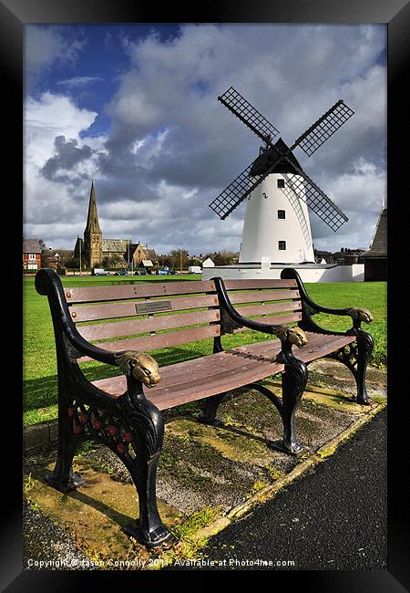 Lytham Windmill, Lancashire. Framed Print by Jason Connolly