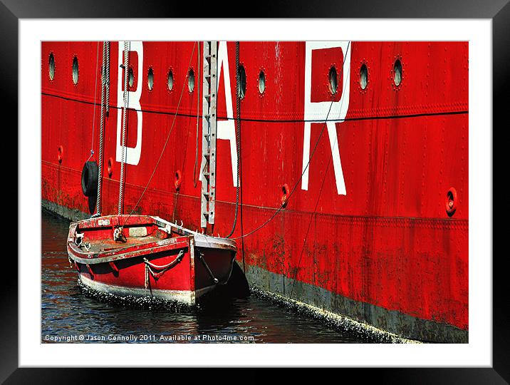 Below The Bar Framed Mounted Print by Jason Connolly