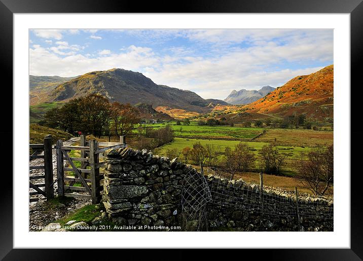The Cumbrian Coutryside Framed Mounted Print by Jason Connolly