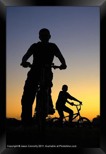 Boyz On Bikes Framed Print by Jason Connolly