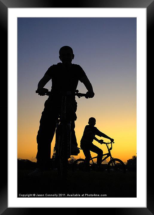 Boyz On Bikes Framed Mounted Print by Jason Connolly