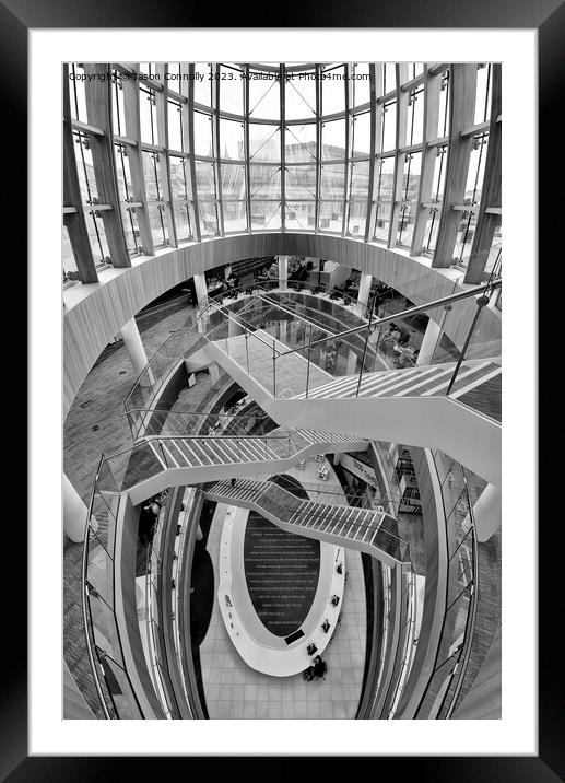 Liverpool Central Library. Framed Mounted Print by Jason Connolly