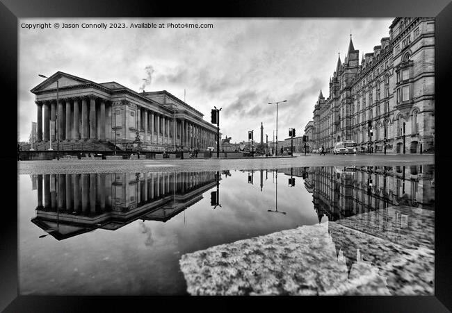 Liverpool Lime Street Reflections. Framed Print by Jason Connolly