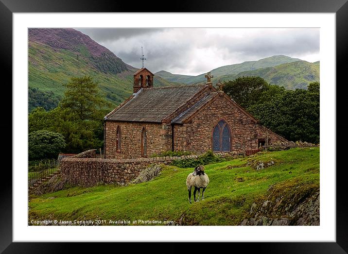 St James, Buttermere Framed Mounted Print by Jason Connolly