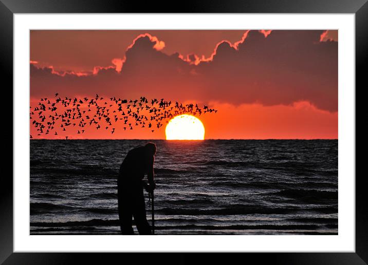 The Sunset Wormer Framed Mounted Print by Jason Connolly