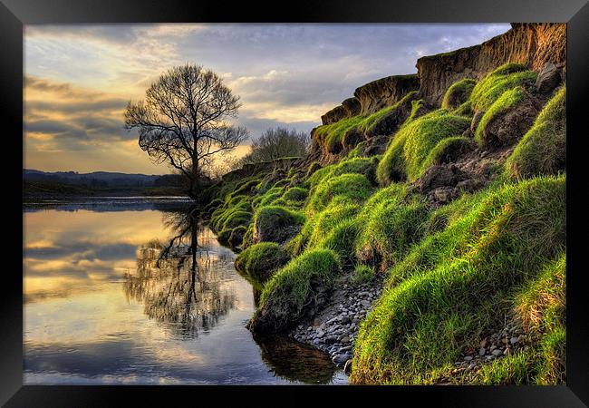 Along The Banks Of The River Lune Framed Print by Jason Connolly