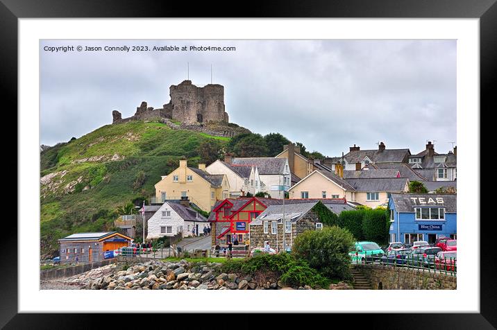 Criccieth, North Wales. Framed Mounted Print by Jason Connolly